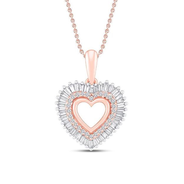 Picture of Diamond Heart Pendant Necklace
